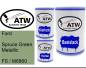 Preview: Ford, Spruce Green Metallic, FS / M6860: 500ml Lackdose + 500ml Klarlack + 250ml Härter - Set, von ATW Autoteile West.